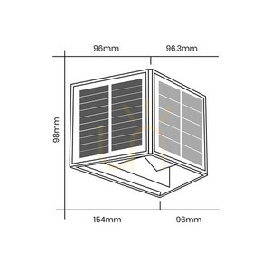 Kinkiet Solarny Wings 50lm 3000 K IP54 5 Kinkiet Solarny Wings 50lm 3000 K IP54 small 5