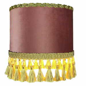 Lampa wisząca Las Plumas Flamenco N°2 z weluru, pudrowy róż, E27, Ø20–50 cm small 1