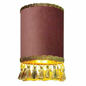 Lampa wisząca Las Plumas Flamenco N°2 z weluru, pudrowy róż, E27, Ø20–50 cm small 0