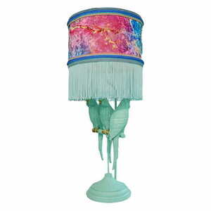 Lampa stojąca Las Plumas Melania z trzema papugami E27 79 cm small 7