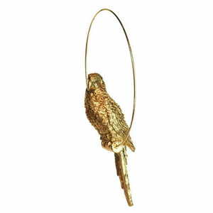 Figura do lampy Las Plumas FIGURE M N°9 – złota papuga z żywicy 37 cm LPFIGM09 small 2