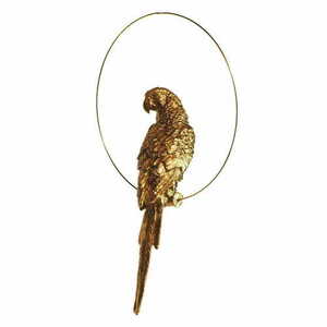 Figura do lampy Las Plumas FIGURE M N°9 – złota papuga z żywicy 37 cm LPFIGM09 small 7