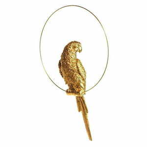 Figura do lampy Las Plumas FIGURE M N°9 – złota papuga z żywicy 37 cm LPFIGM09 small 0