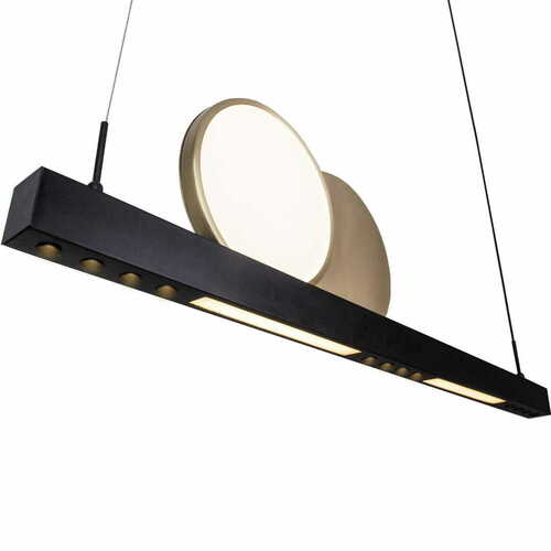 Sprawdź Lampa wisząca Max Light MOMO P0487 czarno-złota LED 90 cm