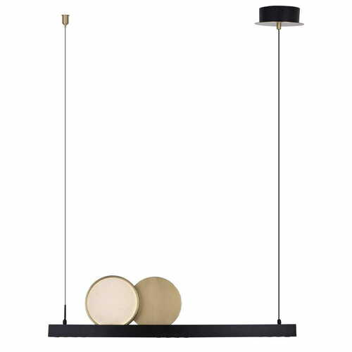 Sprawdź Lampa wisząca Max Light MOMO P0487 czarno-złota LED 90 cm