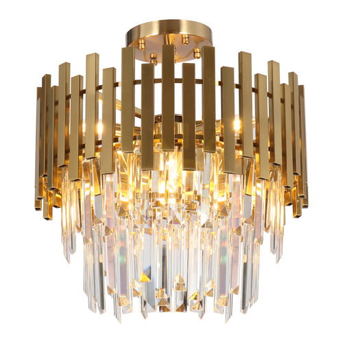 Sprawdź Kryształowy żyrandol sufitowy Milagro ASPEN GOLD ML8810, złoty, 6×E14, 45 cm
