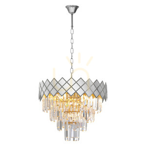 Żyrandol kryształowy Milagro Carisma Chrome ML8889, 9 × E14, chrom, 50 cm, na łańcuchu small 5