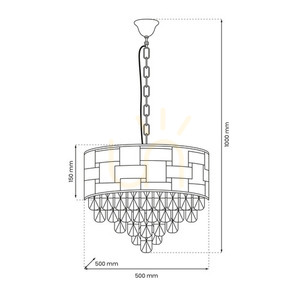 Kryształowy Żyrandol Luxuria 9x E14 small 4