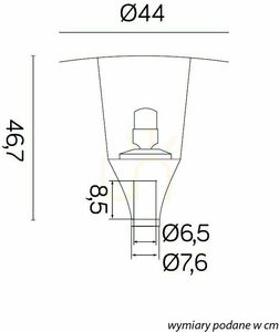 Głowica latarni ogrodowej SU-MA Metis ciemny popiel 44 cm MTS-HEAD small 5