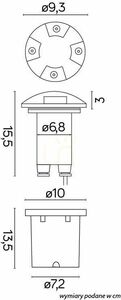 Lampa najazdowa SU-MA Pabla 2725 E popielata LED IP67 GU10 small 5