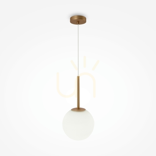 Sprawdź Lampa wisząca Maytoni Basic form MOD321PL-01G3 złota, kula 20 cm, E14
