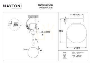 Kinkiet BASIC FORM MOD321WL-01B Maytoni small 5
