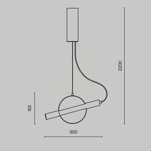 Lampa wisząca ENIGMA MOD150PL-L5W3K Maytoni small 8