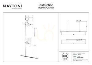 Lampa wisząca HALO MOD005PL-L36BK Maytoni small 5