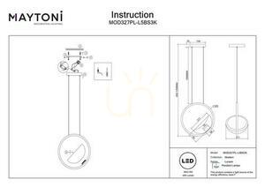 Lampa wisząca LUNARE MOD327PL-L5BS3K Maytoni small 8