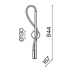Kinkiet TAU MOD166WL-L12G3K Maytoni small 12