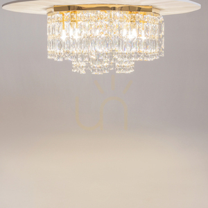 Plafon kryształowy Maytoni DUNE DIA005CL-06G złoty 6xE14 45 cm small 4