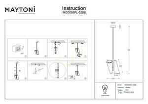 Lampa wisząca GIRO MOD095PL-02BS Maytoni small 2