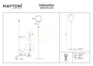 Lampa podłogowa RING MOD013FL-01B Maytoni small 3
