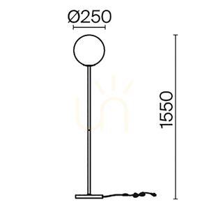 Lampa podłogowa RING MOD013FL-01B Maytoni small 4