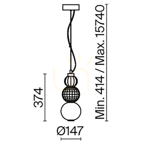 Lampa wisząca COLLAR P069PL-L16G3K Maytoni small 10