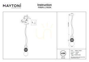 Lampa wisząca COLLAR P069PL-L16G3K Maytoni small 8