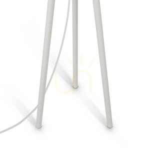 Biała lampa podłogowa na trójnogu Maytoni Calvin Z177FL-01W, 1×E27 small 3