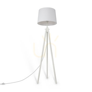 Biała lampa podłogowa na trójnogu Maytoni Calvin Z177FL-01W, 1×E27 small 4