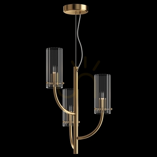 Sprawdź Lampa wisząca Maytoni ARCO MOD223PL-03BS mosiądz, 3 × G9, szkło ryflowane, Ø 35 cm