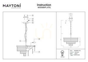 Lampa wisząca REVERO MOD085PL-07G Maytoni small 3