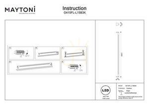 Lampa ogrodowa krajobrazowa LED Maytoni EDGE Outdoor czarny IP65 O415FL-L15B3K small 4
