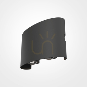 Kinkiet zewnętrzny LED Strato szary 4 W IP54 O417WL-L4GR3K Maytoni small 0