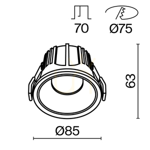Oprawa wpuszczana ALFA LED DL043-01-15W4K-D-RD-W Maytoni small 9