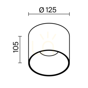 Plafon LED Technical Alfa C064CL-01-25W3K-D-RD-B Maytoni small 7