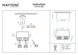 Plafon ATOM C017CL-02B Maytoni small 5
