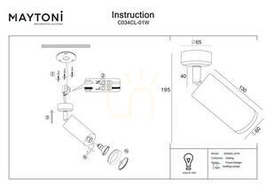 Plafon FOCUS DESIGN C034CL-01W Maytoni small 4