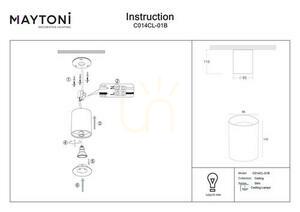 Plafon SLIM C014CL-01B Maytoni small 2