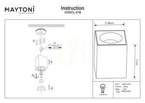 Plafon ZOOM C030CL-01B IP54 Maytoni small 6