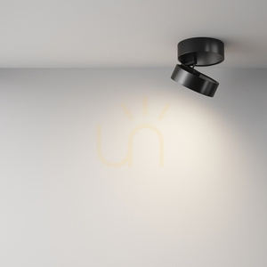 Plafon LED Maytoni Onda C024CL-L18B4K czarny 18 W 4000 K 12 cm small 4