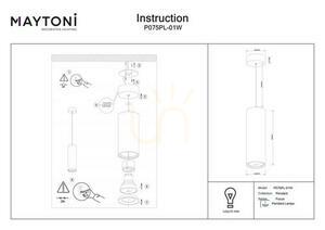 Lampa wisząca FOCUS P075PL-01W Maytoni small 6