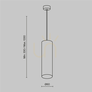 Lampa wisząca FOCUS P075PL-01W Maytoni small 7