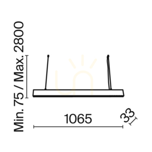 Lampa wisząca liniowa LED POINTS P050PL-L40W4K Maytoni biała 4000K small 12