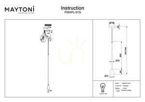 Lampa wisząca ARROW P064PL-01G Maytoni small 4