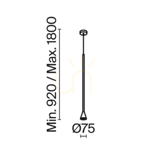 Lampa wisząca Maytoni Arrow P064PL-01W biała GU10 10 W small 7
