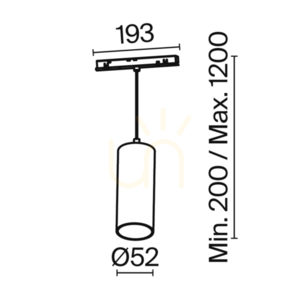 Lampa wisząca do szynoprzewodów FOCUS LED TR041-2-12W3K-B Maytoni small 10