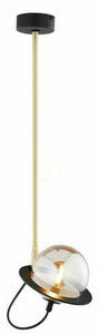 Lampa wisząca Jupiter PLANET 1890, złota i czarna, 1×G9, 65 cm small 1