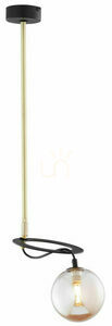 Lampa wisząca Jupiter PLANET 1890, złota i czarna, 1×G9, 65 cm small 2