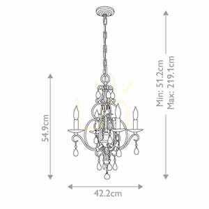 Żyrandol Chateau - 4 źródła światła - Mocha Bronze Elstead small 8