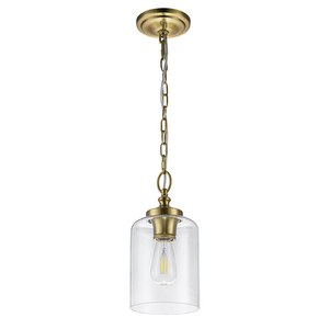 Lampa wisząca Hounslow - 1 źródło światła - Oksydowany mosiądz Elstead small 1