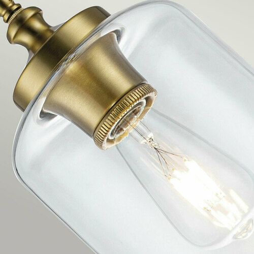 Sprawdź Lampa wisząca Elstead Hounslow FE-HOUNSLOW-P-BB, oksydowany mosiądz, szkło, 1×E27